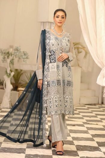 IMROZIA - 3PCS LAWN EMBROIDERED – WOMEN’S – UNSTITCHED