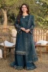 QALAMKAR - 3PCS LAWN EMBROISERED - WOMEN'S - UNSTITCHED