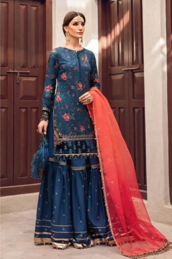 MARIA B - 3PCS LAWN EMBROIDERED - WOMEN'S - UNSTITCHED