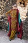 HUSSAIN REHAR - 3PCS DHANAK EMBROIDERED - WOMEN'S - UNSTITCHED - 1222