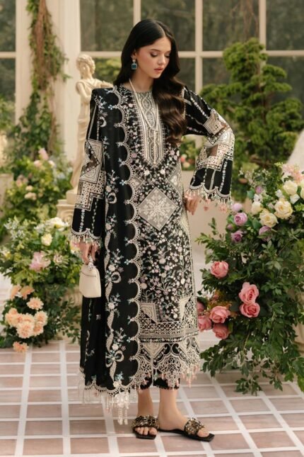 Bin ilyas - 3pcs Lawn Embroidered - 4050