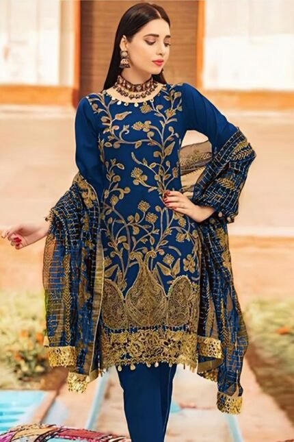 Zainab Chottani - 3Pcs Lawn Emb - 606