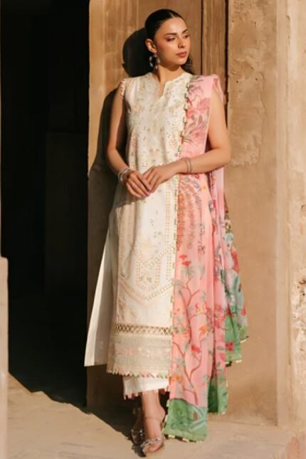 Flona - 3Pcs Lawn Emb - 3333